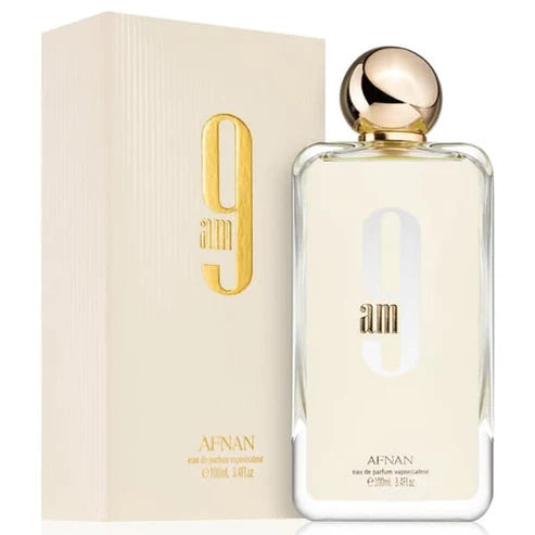 Fragancia 9 am de Afnan para mujer Eau de Parfum 100ml con aroma vibrante que combina cítricos y flores blancas