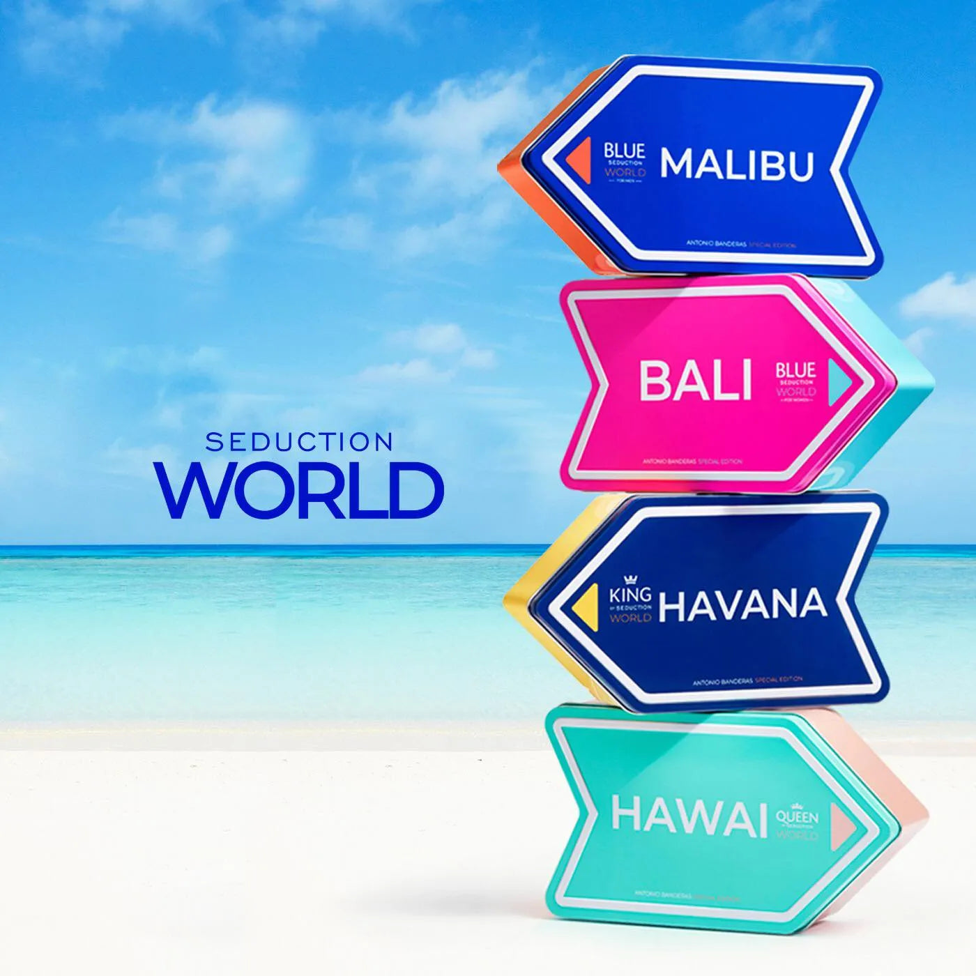 Perfumes Blue Seduction Malibu World Antonio Banderas 100ml