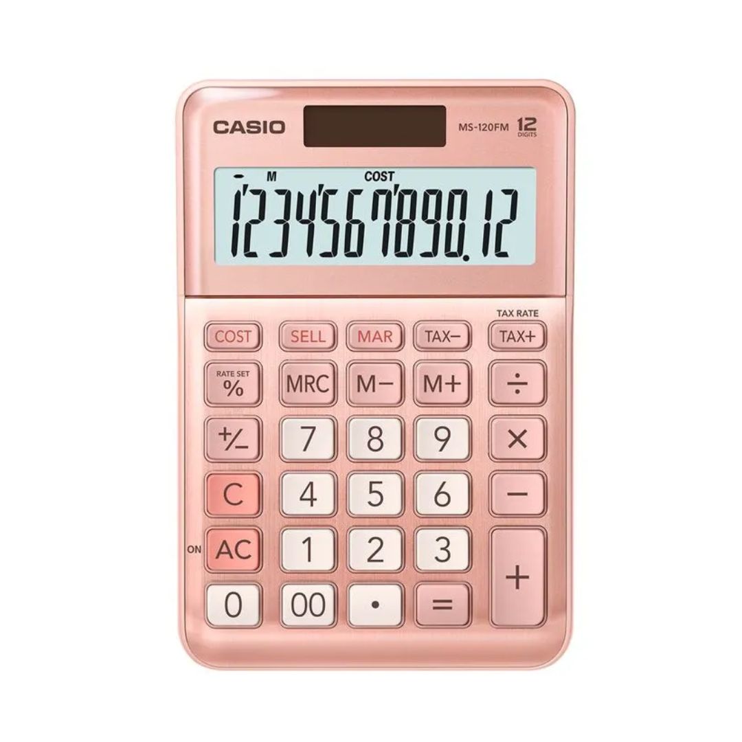 Calculadora Casio MS-120FM-PK-W-DP
