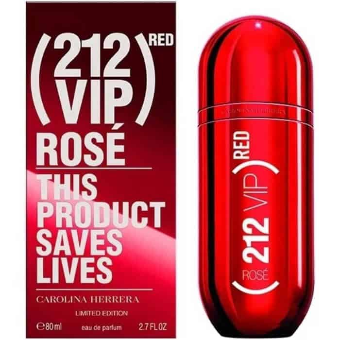 Perfume 212 Vip Rose Red De Carolina Herrera Para Mujer 80ml Eau De Parfum