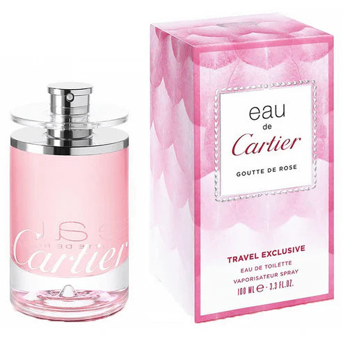 Perfume Eau De Cartier Goutte De Rose Travel Exclusive 100ml Edt Mujer