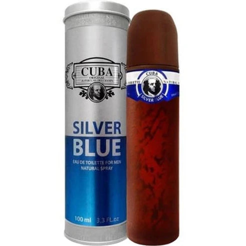 Perfume Cuba Silver Blue Parfums Des Champs Hombre Eau De Toilette 100ml