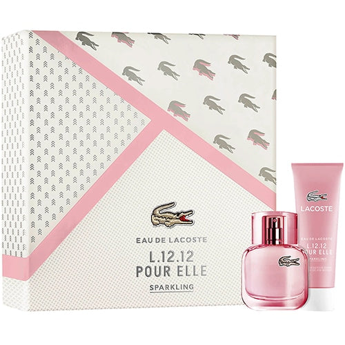 Set Estuche Eau De Lacoste L.12.12 Sparkling Mujer Eau De Toilette 90ml