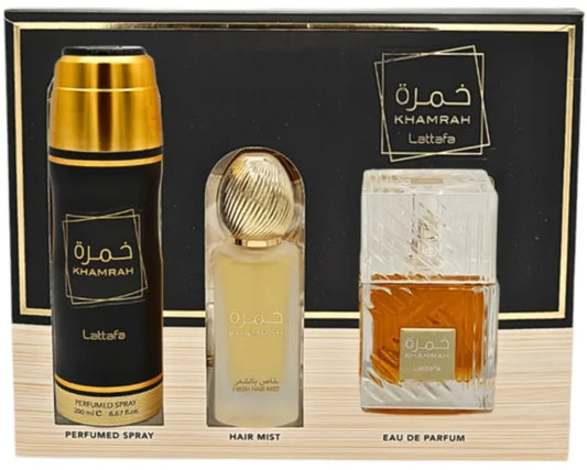 Estuche Lattafa Khamrah Set - Eau De Parfum - 100ml