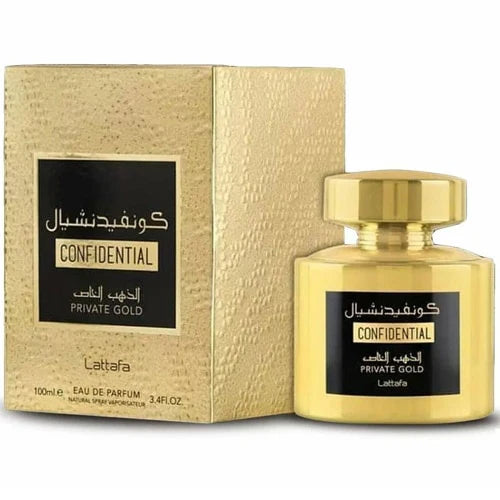 Perfume Lattafa Confidential Private Gold - 100ml - Eau De Parfum - Unisex