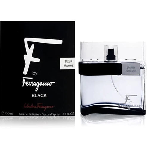 Perfume F By Ferragamo Black Hombre Eau De Toilette 100ml