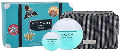 Estuche Bvlgari Aqva Marine Set - 100ml - Eau De Toilette - Hombre