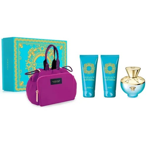 Estuche Dylan Blue Turquoise Pour Femme Versace Set Mujer Edp 100ml