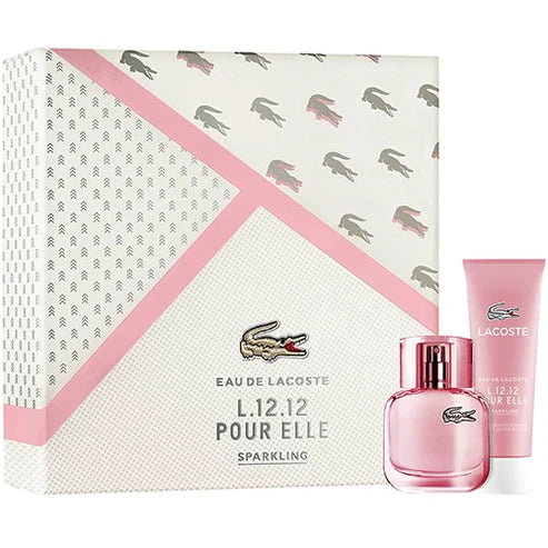 Set Estuche Eau De Lacoste L.12.12 Sparkling Mujer Eau De Toilette 90ml