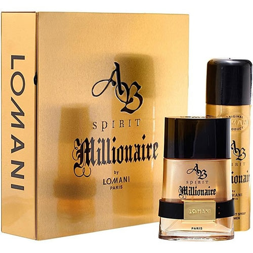 Estuche Ab Spirit Millionaire Lomani Set Perfume Hombre Edt 100ml