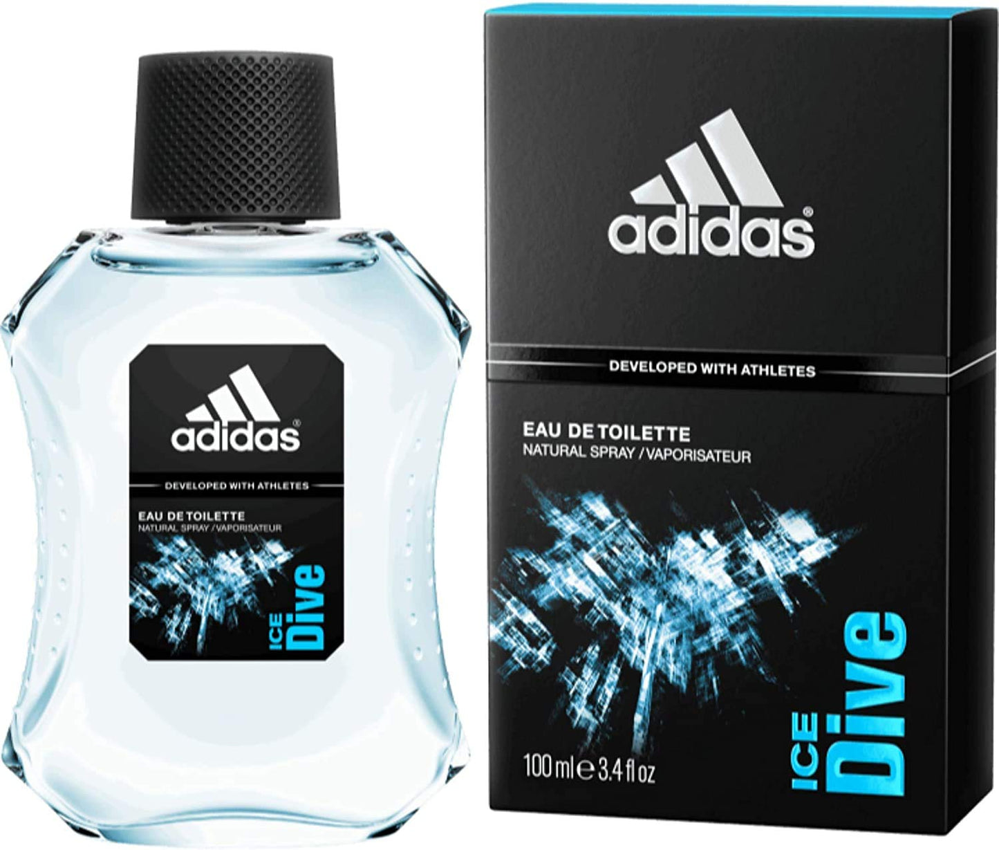 Adidas Ice Dive EDT 100 ml perfume masculino aroma revitalizante y vigorizante combinación de frutas verdes notas acuáticas y maderas suaves ideal para deporte y verano