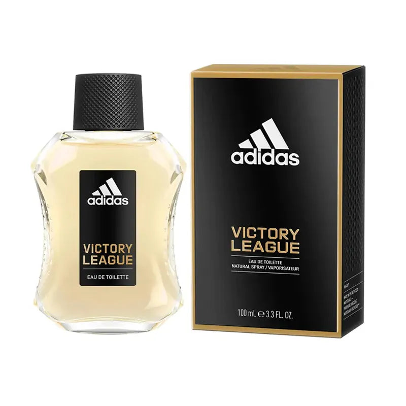 perfume adidas victory league para hombre frasco de 100ml con aroma amaderado especiado ideal para uso diario y deportistas