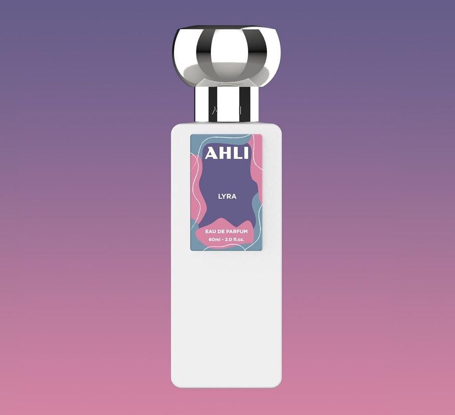 imagen del perfume ahli lyra con diseño minimalista y esencia elegante unisex