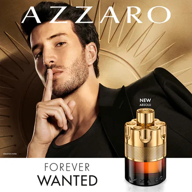 Vista frontal del perfume Azzaro Forever Wanted Absolu para hombre