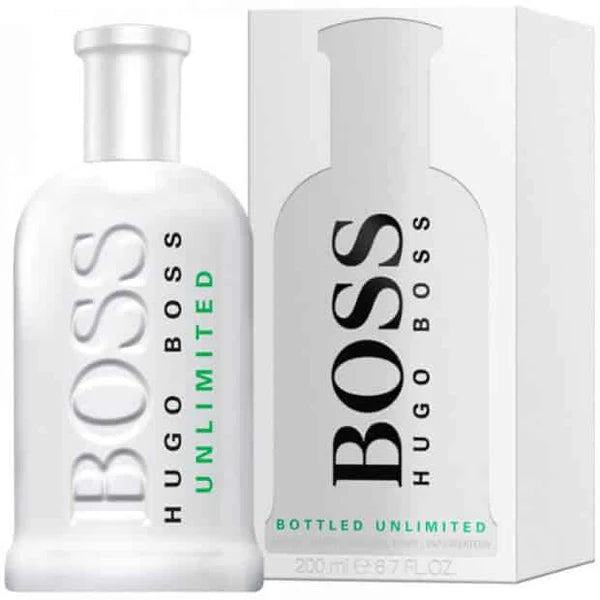 Fragancia Bottled Unlimited de Hugo Boss para hombre EDT 200ml con aroma energizante ideal para el día a día