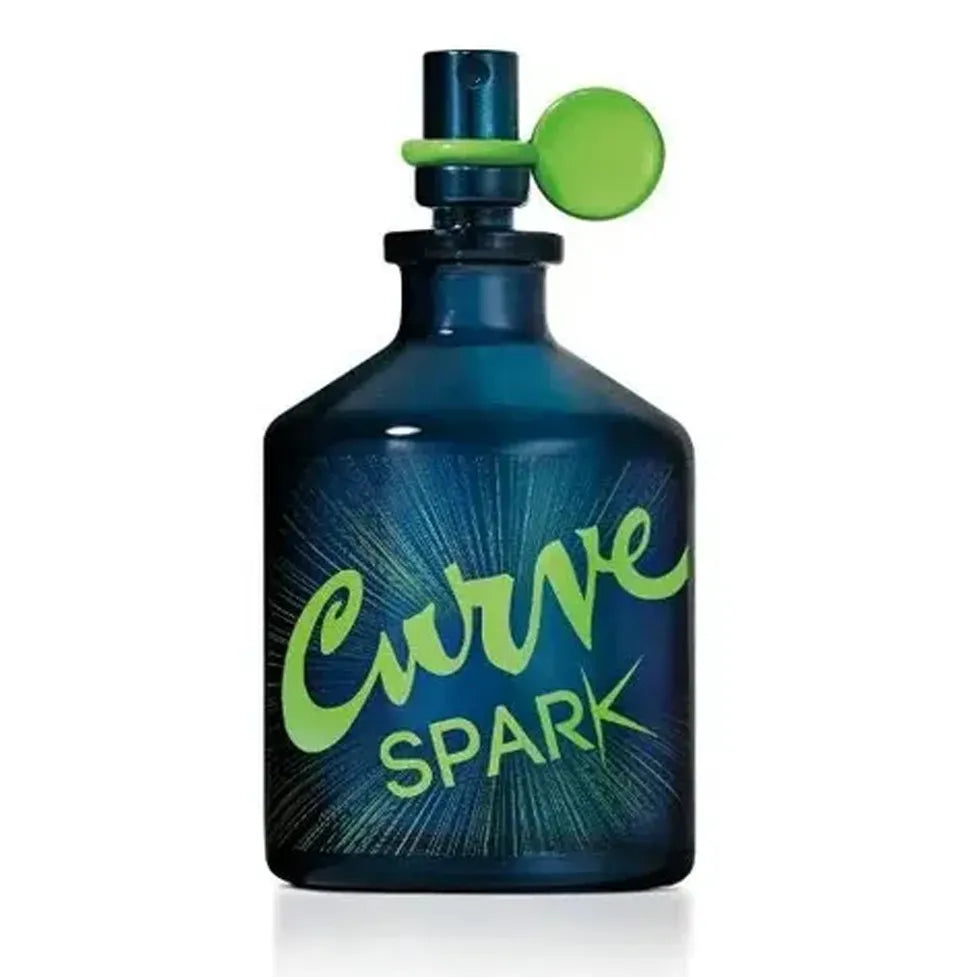Vista frontal del perfume Curve Spark Hombre fragancia masculina fresca y especiada
