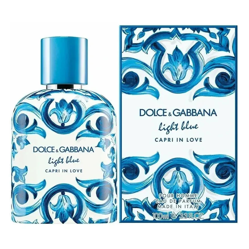 fragancia cítrica acuática light blue capri con notas de limón
