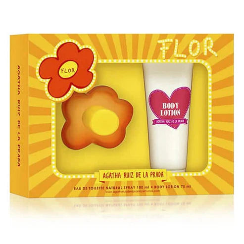 Fragancia Flor Agatha Ruiz de la Prada Set mujer 100 ml Eau de Toilette con esencia de jazmín peonía y sándalo perfecta para quienes buscan un aroma natural y femenino
