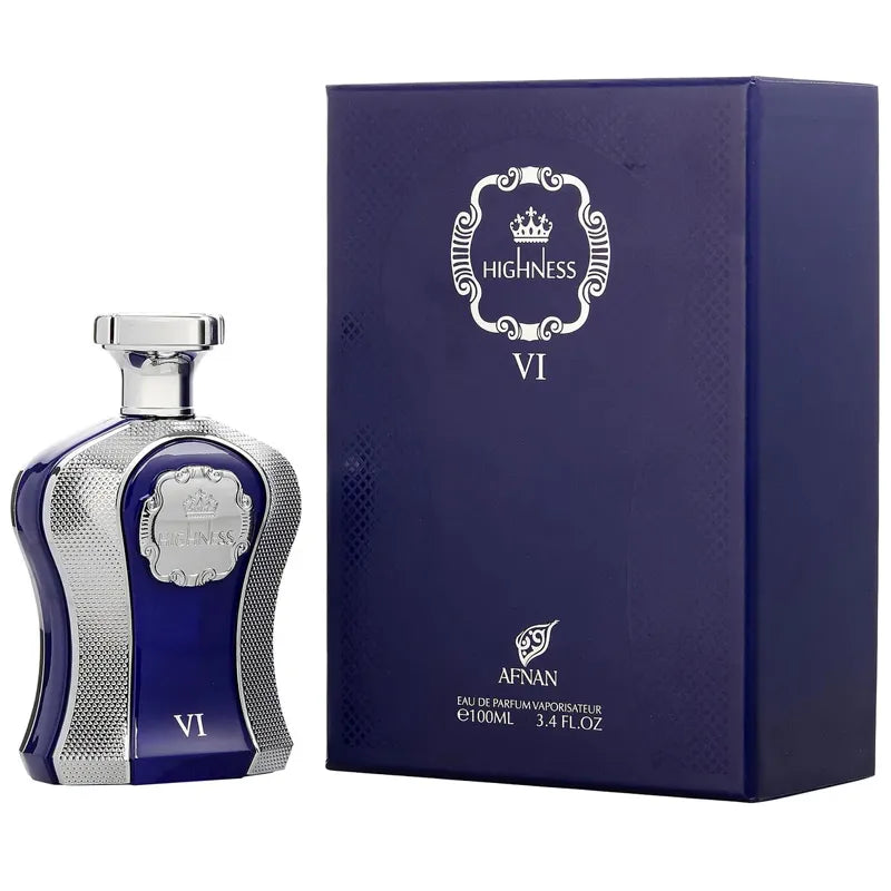Fragancia HighNess VI Afnan hombre EDP 100 ml perfume de lujo con esencia de cardamomo vainilla y pachulí ideal para uso diario y ocasiones especiales con gran fijación