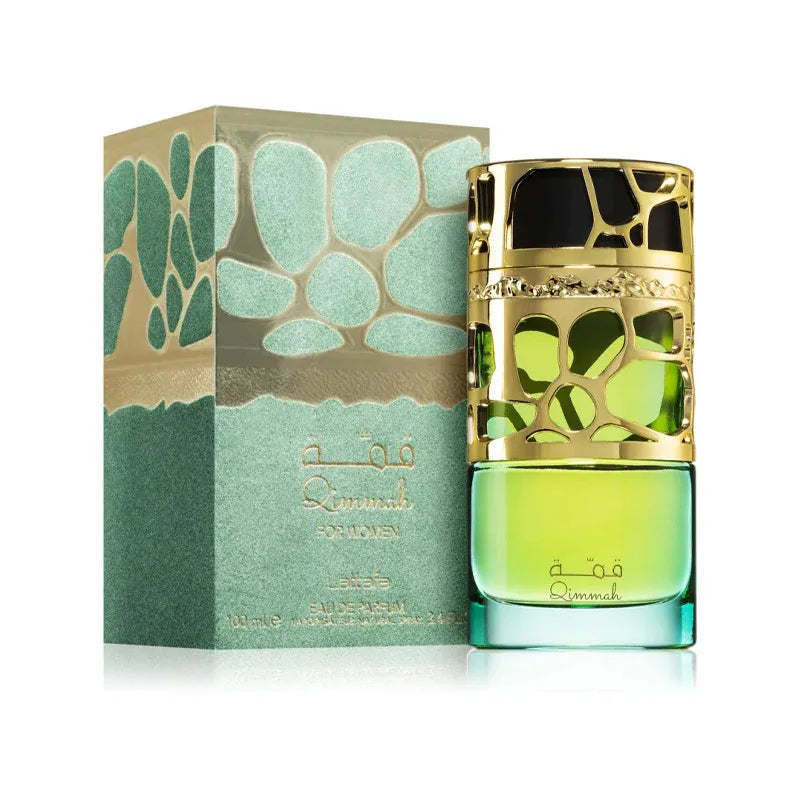Perfume oriental Lattafa Qimmah para ella embotellado en 100ml Eau de Parfum de lujo