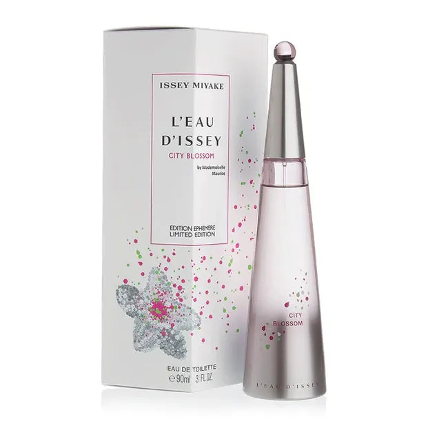 perfume original issey miyake city blossom mujer 90ml eau de toilette con diseño artístico y esencia ligera ideal para uso diario