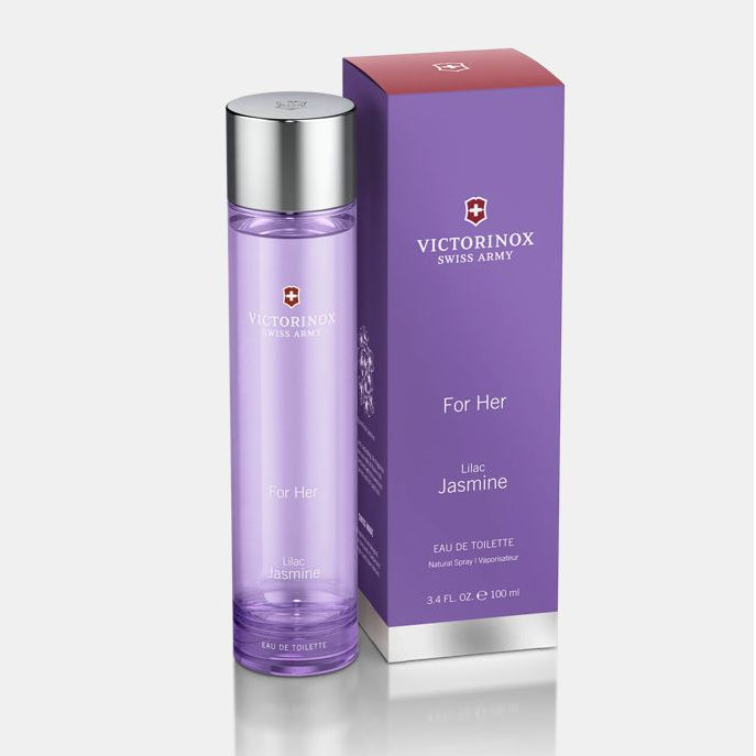 Fragancia Lilac Jasmine Victorinox Swiss Army mujer 100 ml Eau de Toilette con esencia de bergamota peonía y vainilla perfecta para quienes buscan un aroma primaveral y sofisticado