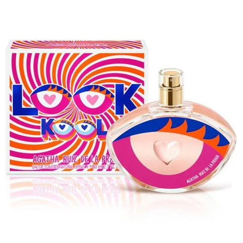 Fragancia Look Kool Agatha Ruiz de la Prada mujer 80 ml Eau de Toilette con esencia de frambuesa vainilla y sándalo perfecta para quienes buscan un aroma divertido y femenino