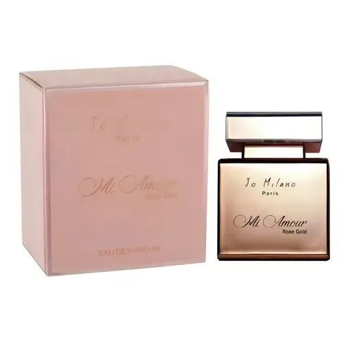 perfume jo milano mi amour rose gold mujer 100ml eau de parfum con esencia intensa mezcla de flores frutas exóticas y toques orientales