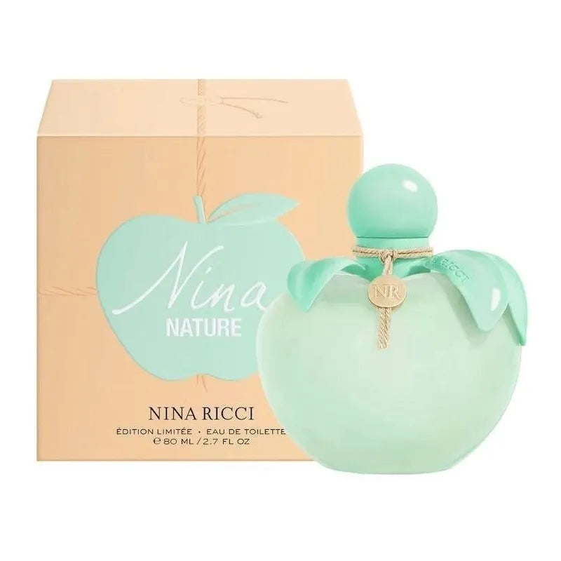 perfume nina ricci nina nature mujer 80ml eau de toilette con diseño de frasco en forma de manzana y aroma inspirado en la naturaleza