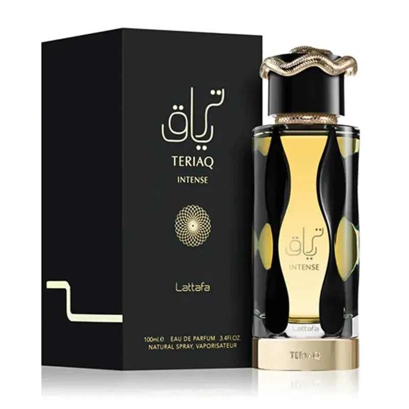 Perfume de lujo Lattafa Teriaq Intense 100ml Eau de Parfum ideal para día y noche
