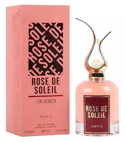 Fragancia Rose de Soleil Riifs mujer 100 ml Eau de Parfum con esencia de jazmín vainilla y sándalo perfecta para mujeres que buscan un aroma floral sofisticado y duradero
