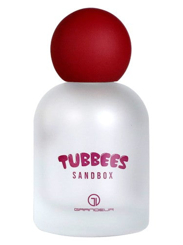 Fragancia unisex Tubbees Sandbox con notas de coco sándalo y vainilla