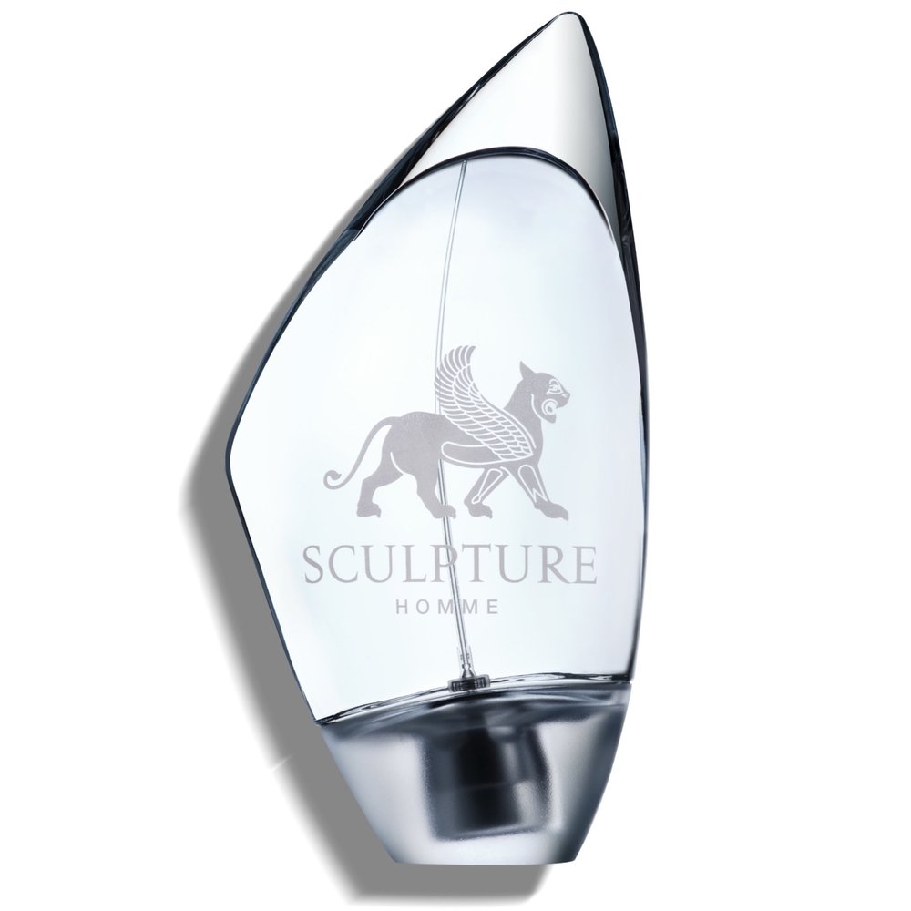 Fragancia masculina sculpture Homme con notas de limón albahaca y maderas