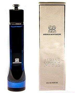 fragancia albane noble avenue montaigne edp 100ml floral amaderada almizclada para hombres y mujeres presentada en envase sofisticado