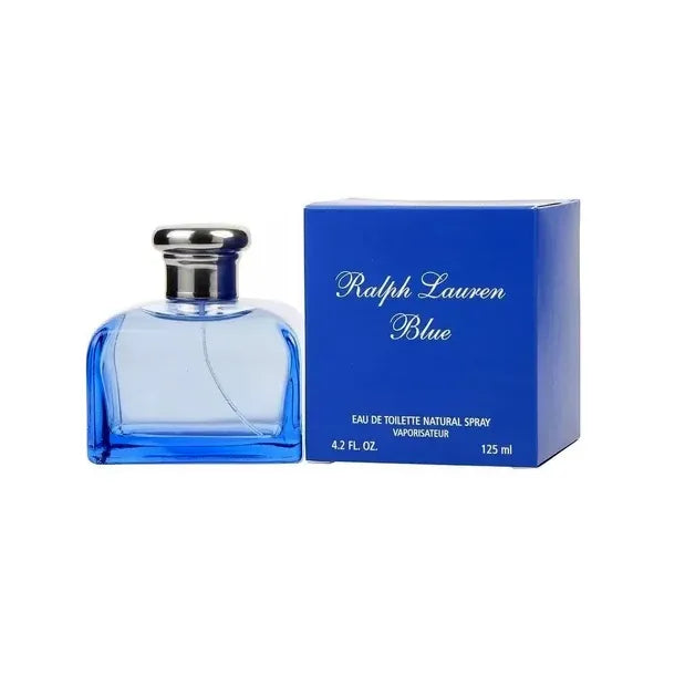 fragancia femenina blue de ralph lauren edt de 125 ml ideal para uso diario con notas cítricas y florales frasco moderno y sofisticado