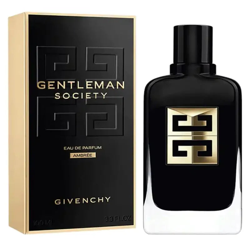 imagen del perfume givenchy gentleman society ambree edp 100ml fragancia masculina oriental amaderada con notas cálidas y envolventes