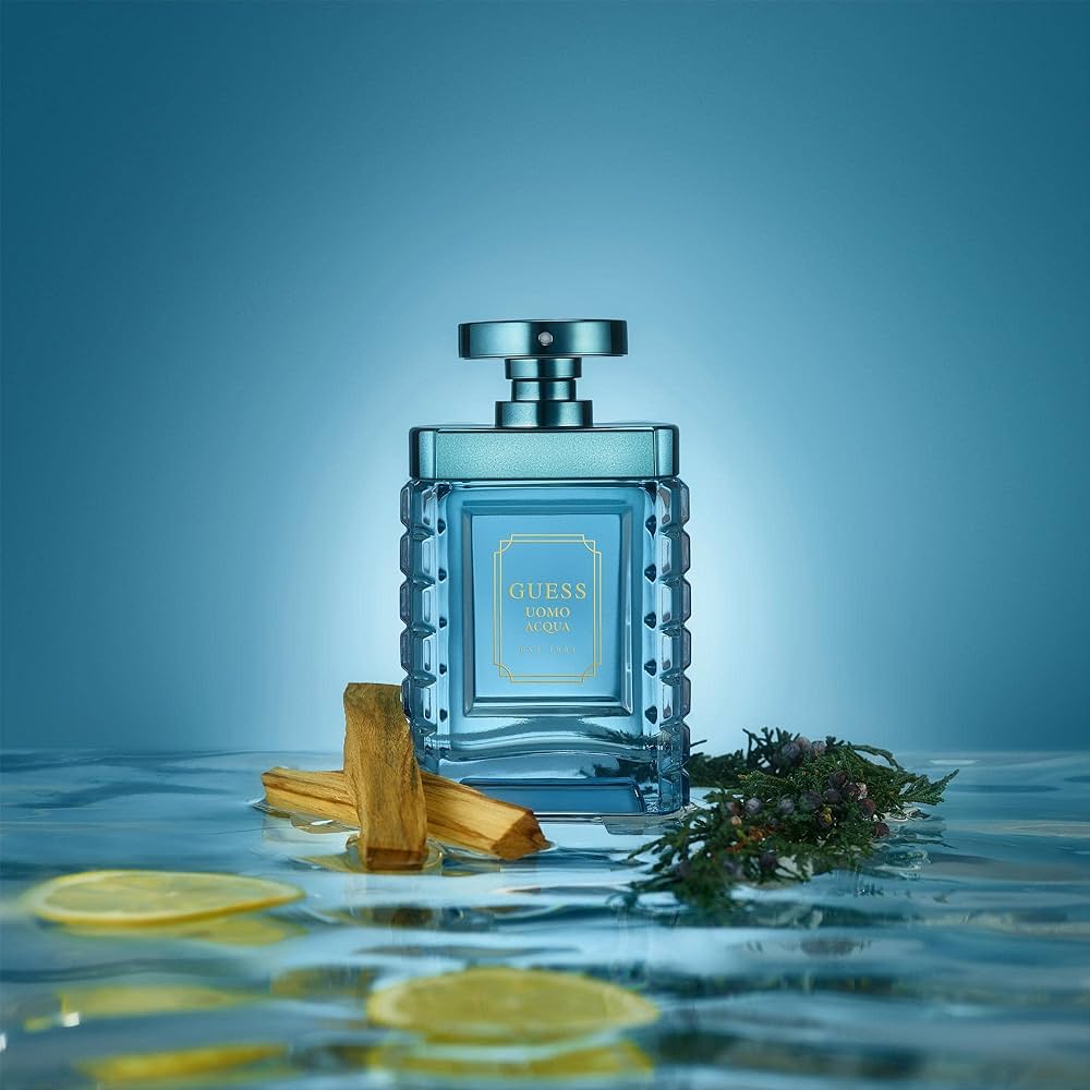 Caja original del perfume Guess Uomo Acqua Eau de Toilette hombre