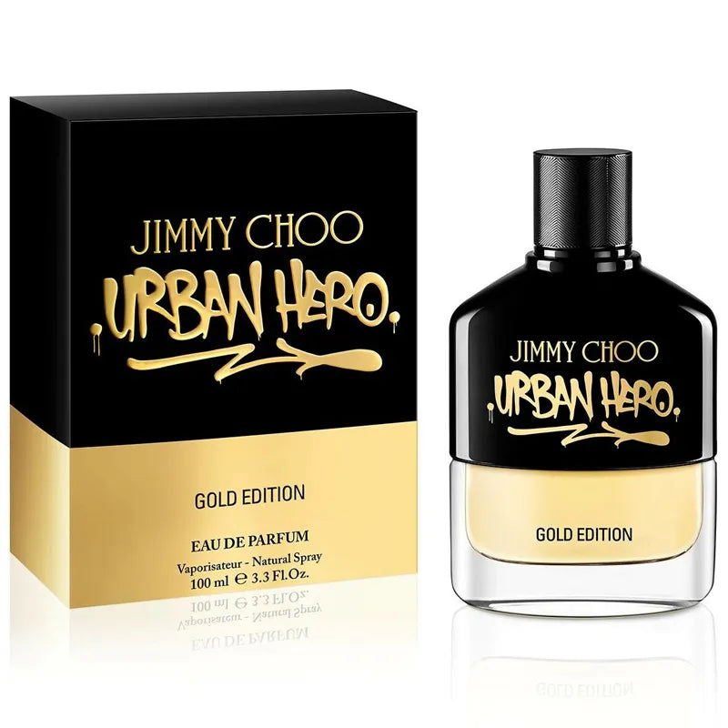 fragancia masculina jimmy choo urban hero gold edition 100ml eau de parfum con aroma sofisticado moderno y elegante ideal para uso nocturno