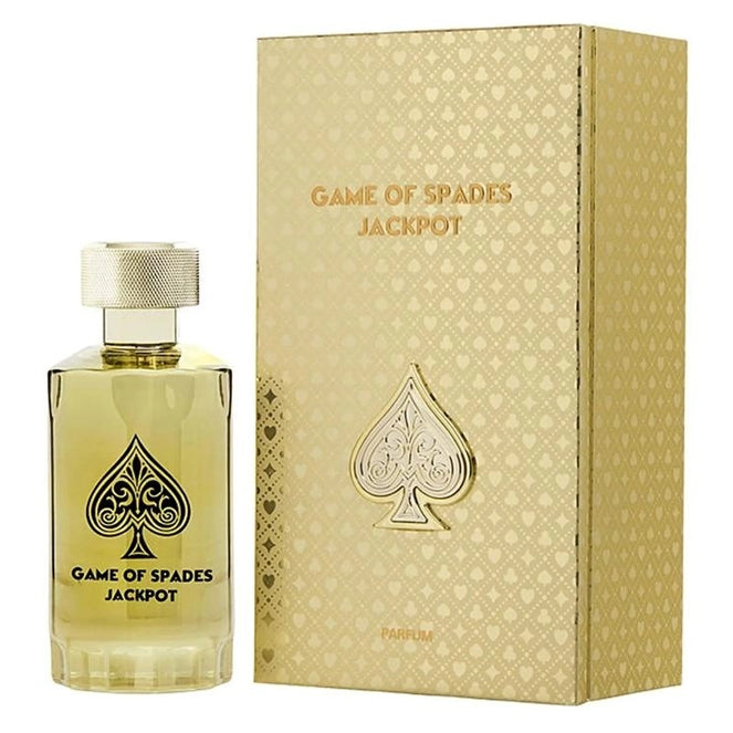 Jo Milano Game Of Spades Jackpot 100 ml perfume de alta concentración aroma audaz y sofisticado combinación de especias exóticas maderas oscuras y acentos cremosos ideal para noche