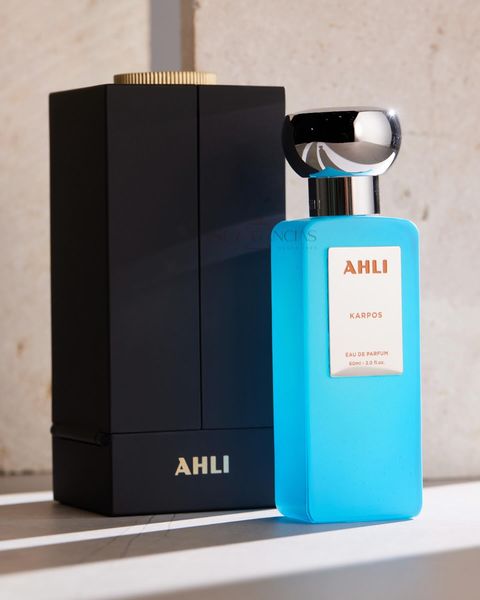 Fragancia Karpos de Ahli unisex Eau de Parfum 60ml con aroma jugoso que equilibra dulzura frutal y frescura floral