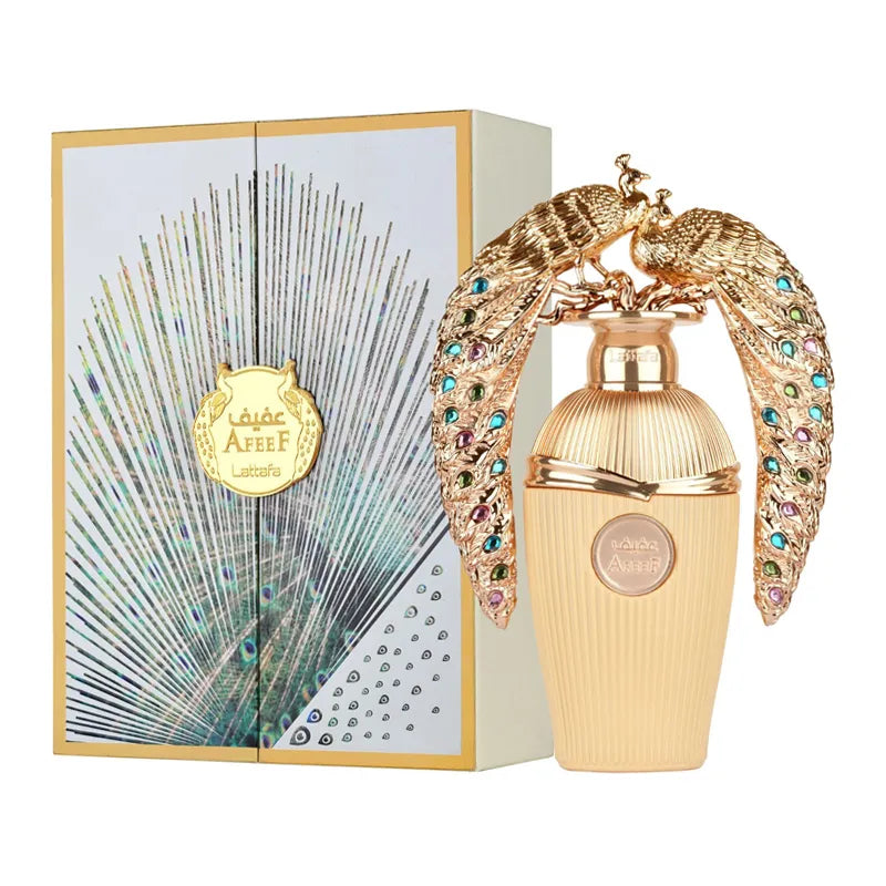 Lattafa Afeef perfume unisex 100ml EDP con notas de cardamomo sándalo y vainilla