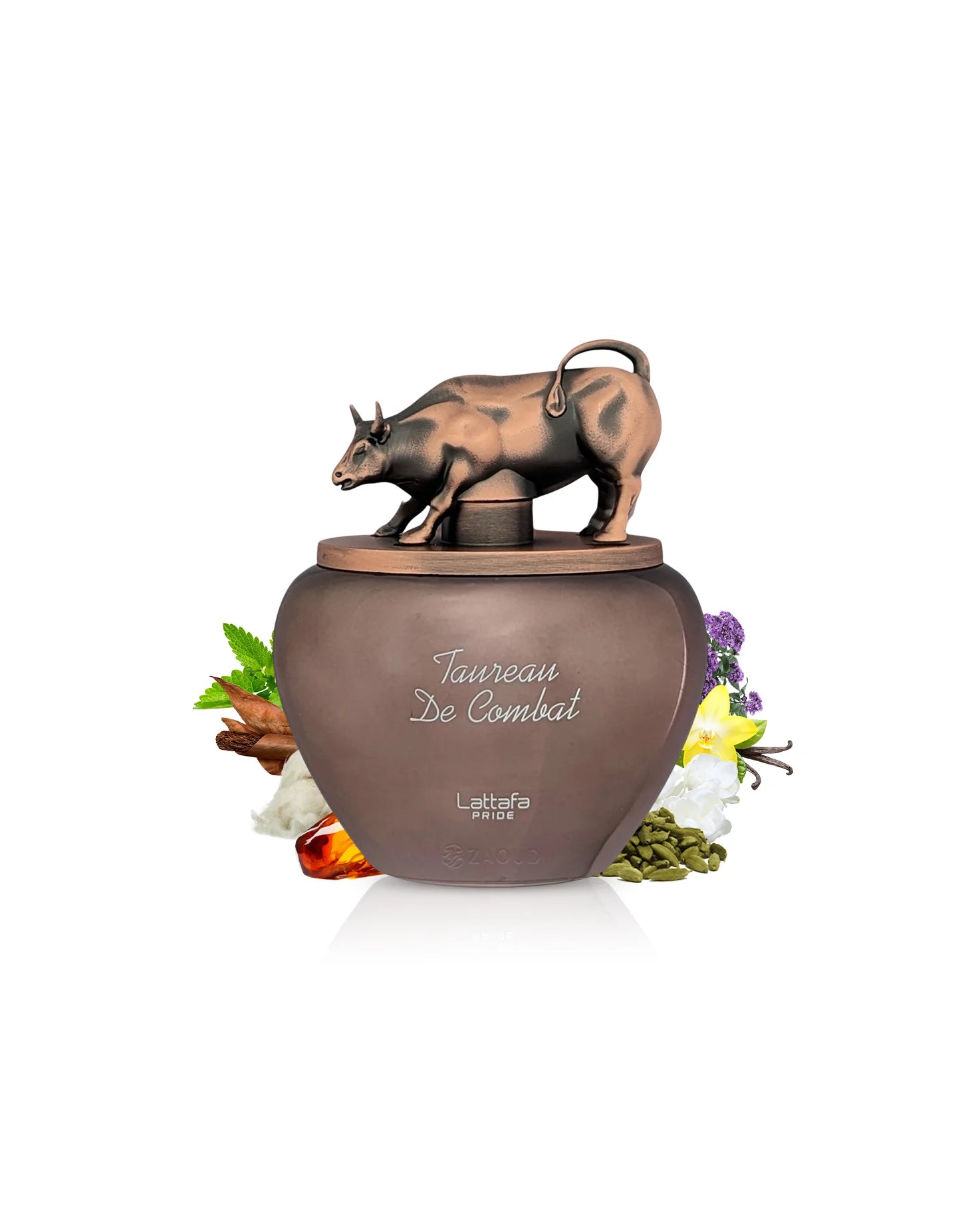 tauren de combat color cobre con una figura de toro resaltando masculinidad y sofisticación en sus detalles