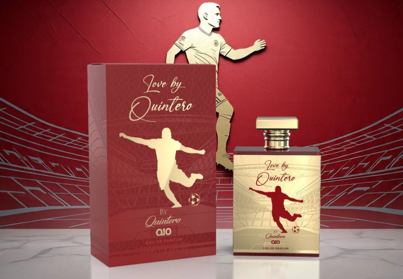 Caja original del perfume Love by Quintero Eau de Parfum