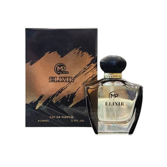 Frasco de perfume Mast Elixir Bharara 100ml aroma ambar especiado con notas dulces y calidas duraderas