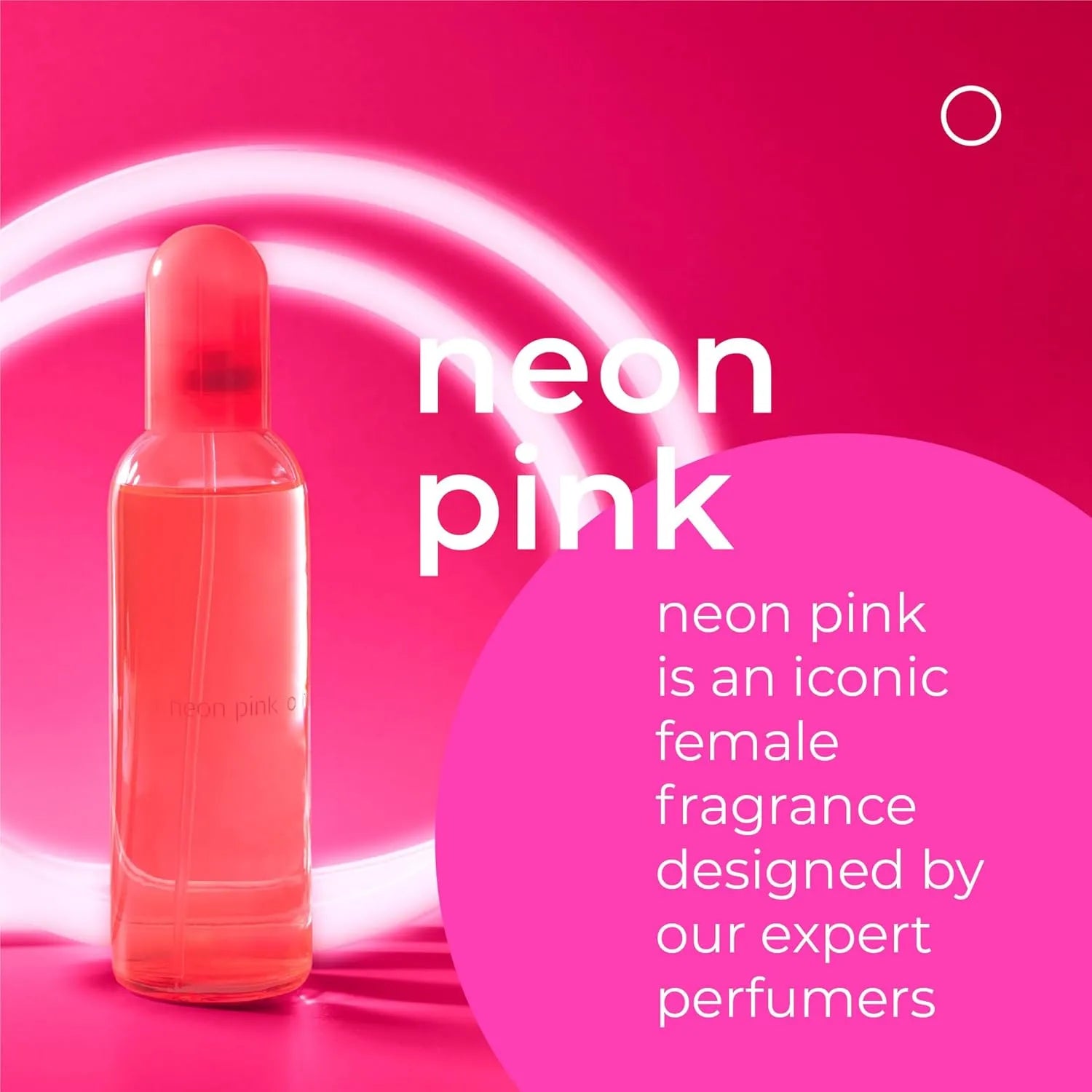 Frasco de perfume Milton Lloyd Colour Me Neon Pink 100ml aroma floral frutal con toques dulces modernos