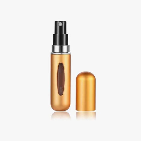 Perfumero Portatil Atomizador Recargable Dorado Amarillo