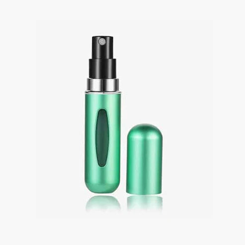 Perfumero Portátil Recargable Atomizador Verde