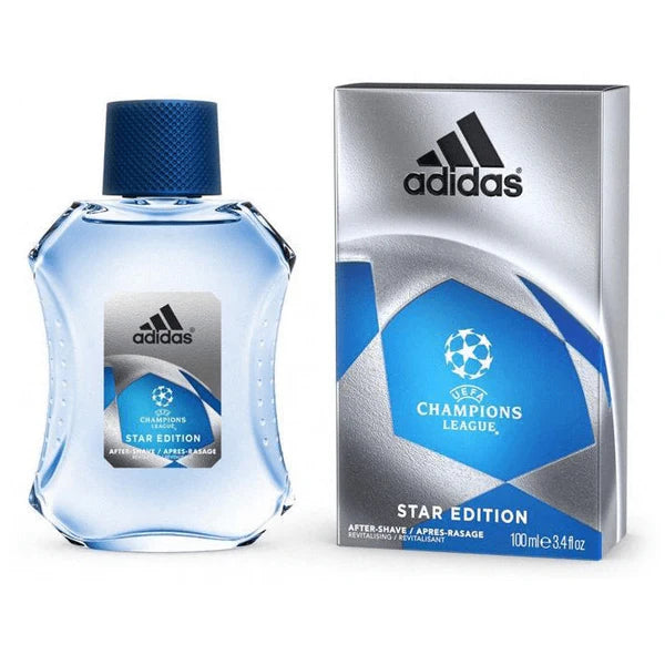 fragancia masculina adidas star edition champions league 100ml perfume con notas aromáticas energizantes y duraderas perfecto para hombres activos y seguros de sí mismos frasco original y deportivo