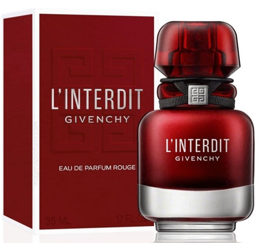 Perfume Givenchy L´Interdit Rouge para mujer Eau de Parfum 80ml con intensa fragancia floral oriental y notas de vainilla
