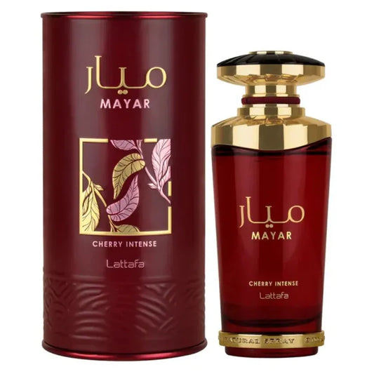 Perfume Lattafa Mayar Cherry Intense fragancia frutal unisex con intensas notas de cereza y vainilla 100ml Eau de Parfum